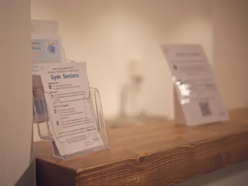 Accueil du cabinet de physiothérapie au Grand-Saconnex